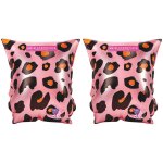 Brassards de natation l�opard rose et dor� (2 - 6 ans)