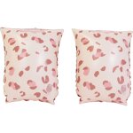 Brassards de natation l�opard vieux rose (2 - 6 ans)