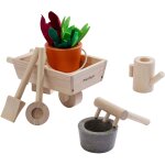 Brouette et accessoires du potager en bois