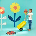 Brouette en m�tal happy garden