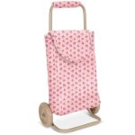 Caddie  roulette pour poupe rosie rose