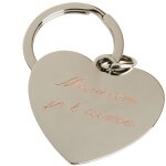 Porte - clefs coeur (personnalisable)