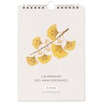 Calendrier des anniversaires ginkgo