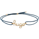 Bracelet cordon coton cir� pr�nom goldfilled jaune (personnalisable)