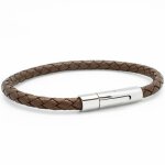 Bracelet l'epicurien marron (acier)