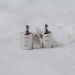 Boutons de manchette mon petit poids personnalisable (laiton)