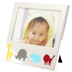 Cadre photo safari personnalisable (m�tal argent�)