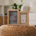 Cadre photo empreintes duo jolis c?urs