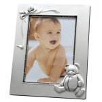 Cadre photo ours 17 x 13, 5 cm (mtal argent)
