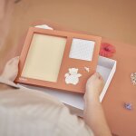 Mon cadre � souvenirs photo et empreinte terracotta