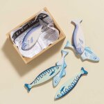Cagette de poissons du march� en bois fsc