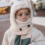 Cagoule polaire warmy cream (9 - 18 mois)