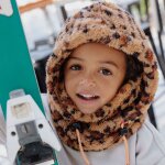 Cagoule polaire warmy l�opard (6 ans et + )