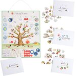 Calendrier magntique des saisons le jardin du moulin