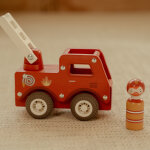 Camion de pompiers 1er �ge en bois