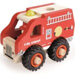 Camion de pompiers en bois
