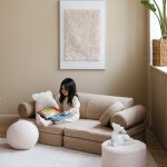 Canap� modulable settee biscuit molletonn�
