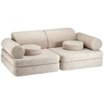 Canap modulable settee biscuit molletonn