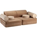 Canap modulable settee toffee velours ctel
