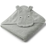 Cape de bain albert hippo vert d'eau (70 x 70 cm)