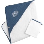 Cape de bain + gant de toilette petit nuage