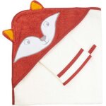 Cape de bain + gant renard (70 x 70 cm)