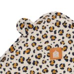 Cape de bain + gant de toilette l�opard