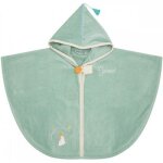 Cape de bain vert pingouin personnalisable (0 - 5 ans)