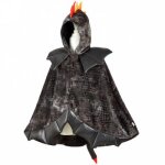 Cape de dragon noir (5 - 7 ans)