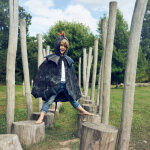 Cape de dragon noir (5 - 7 ans)