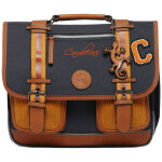 Cartable a4 maternelle mustard badges (35 cm)