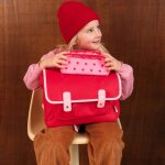 Cartable a4 maternelle rouge (33 cm)
