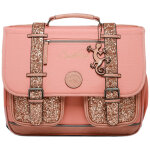 Cartable a4 primaire glossy pink (38 cm)