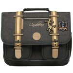 Cartable a4 primaire grey badges (38 cm)