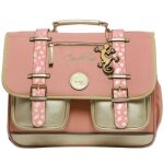 Cartable a4 primaire pink gold leopard (38 cm)