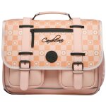 Cartable a4 primaire seventies pink (38 cm)