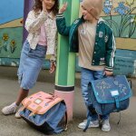 Cartable primaire les fantaisies jane corail et bleu (41 cm)