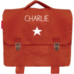 Cartable maternelle 33 cm terracotta (personnalisable)