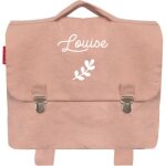 Cartable maternelle 33 cm rose poudr (personnalisable)