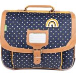 Cartable maternelle les fantaisies faustine bleu - moutarde (35 cm)