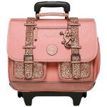 Cartable � roulettes glossy pink (38 cm)