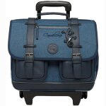 Cartable � roulettes totaly navy (38 cm)