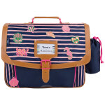 Cartable tann's x armor lux oc�ane bleu marine (38 cm)