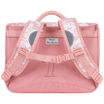 Cartable maternelle x tartine et chocolat toile de jouy terracotta (33 cm)