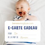 Carte cadeau berceau magique