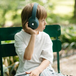 Casque audio bleu