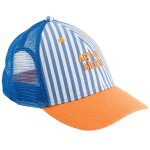 Casquette adulte trucker ray�e art of siesta bleu et orange (tour de t�te 56 - 61 cm)