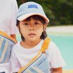 Casquette enfant summer forever eponge bleu et orange (9 - 24 mois)