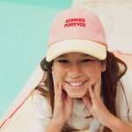 Casquette enfant summer forever eponge rose et jaune (7 - 12 ans)