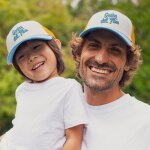 Casquette enfant trucker costa del fun bleu et jaune (3 - 6 ans)